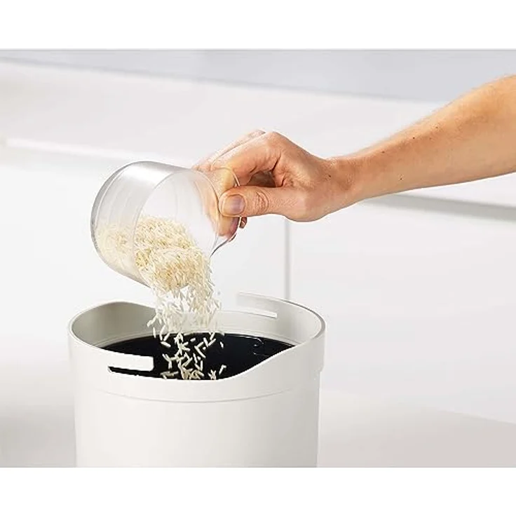 Joseph Joseph M-Cuisine - Mikrowellen Reis- und Getreidekocher - schwarz-weiß – Bild 5