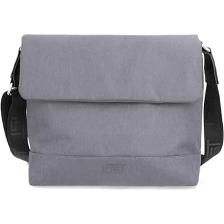 Jost Bodybag Bergen Shoulder Bag, praktische Umhängetasche aus pflegeleichtem Polyester, Grau, 27 x 12 x 23 cm – Bild 9