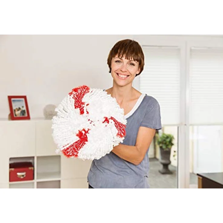 Vileda 2 x Stück Vileda Turbo EasyWring & Clean 2in1 Ersatzkopf, mehrfarbig – Bild 5