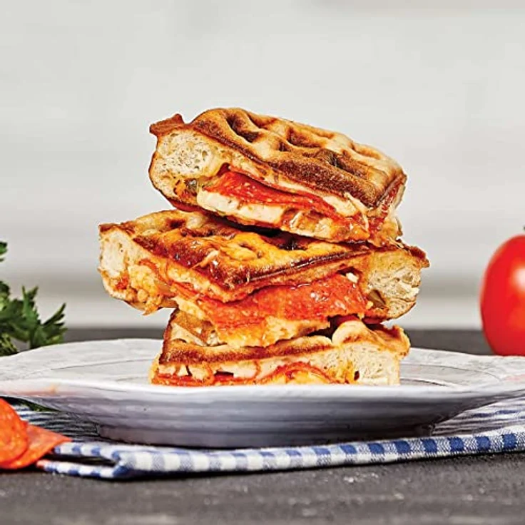 PowerXL Waffle Star - Waffeleisen für gefüllte Waffeln - 18cm - Antihaft-Beschichtung - Wafflemaker mit Anti-Tropf-Rinne - herzhafte & süße Waffeln - Waffeln aus Gemüse, Pizza oder Schokolade – Bild 5