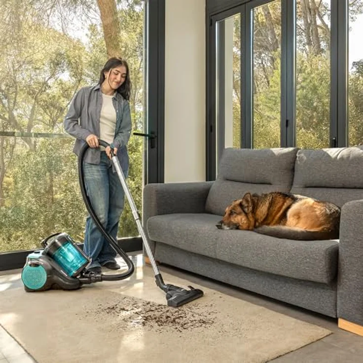 Cecotec Conga Rockstar Cyclonic Powerbag, Schlittenstaubsauger mit 900W und 175AW Saugleistung, 2L Behälter, HEPA-Filter, 10m Reichweite – Bild 3