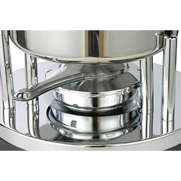 Fondue Set Edelstahl 10tlg mit 6 Fonduegabeln und Pastenbrenner 24688 – Bild 2