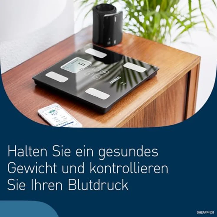 Omron Körper-Analyse-Waage VIVA HBF-222T-EBK – Bild 5