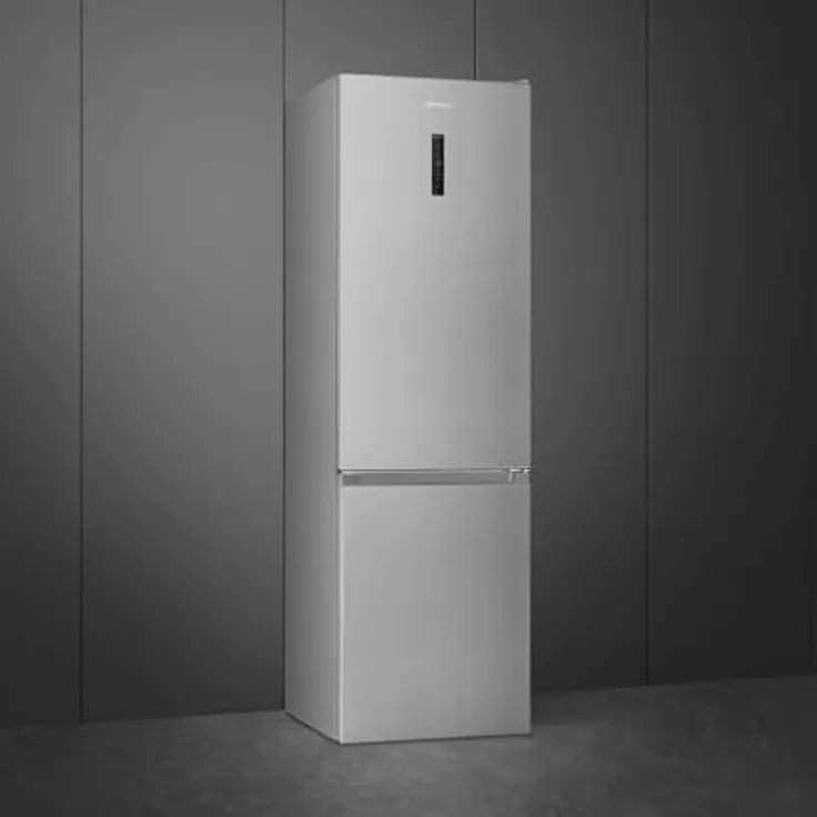 Smeg FRIGO COMBI 331LT H200 TNF Multiflow Kühl-Gefrierkombination mit No-Frost, 235 Liter Kühlraum, Edelstahl-Inox