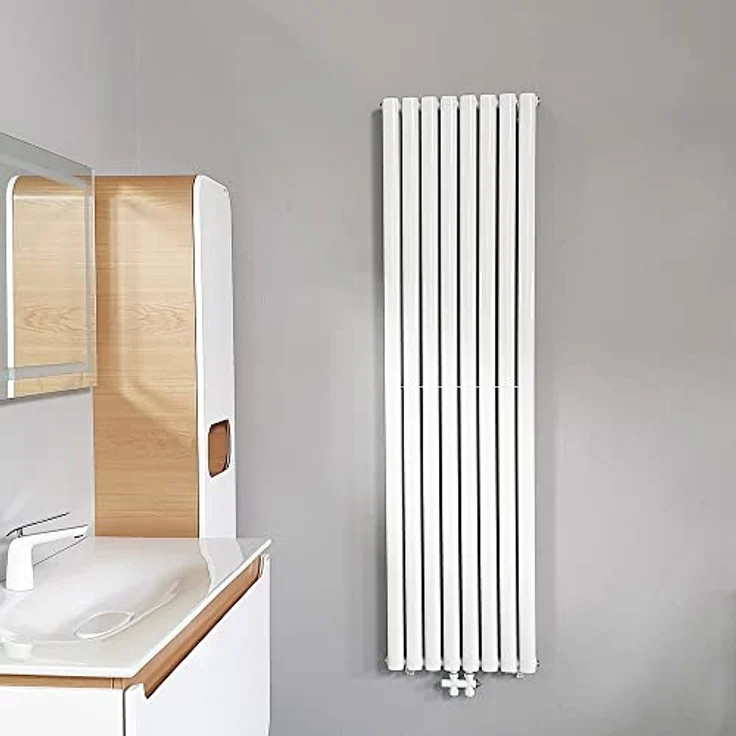 Paneel Heizkörper Vertikal doppellagig weiß 1800X590-10 ELEM. - 2050W,  – Bild 3