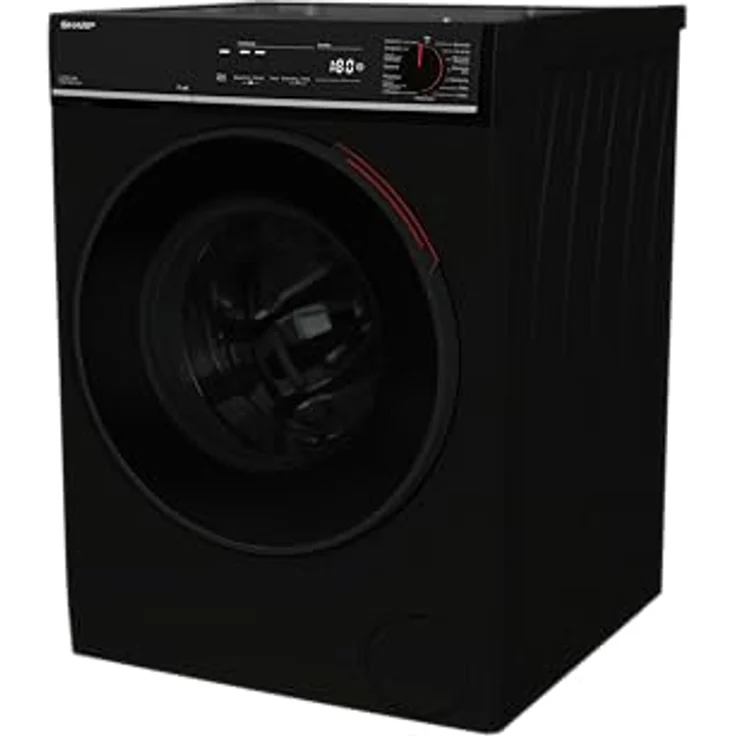 SHARP ES-PRO214BA-DE 2ML, Waschmaschine 12 kg, schwarz, mit AllergySmart, AquaStop und 15 Programmen – Bild 5