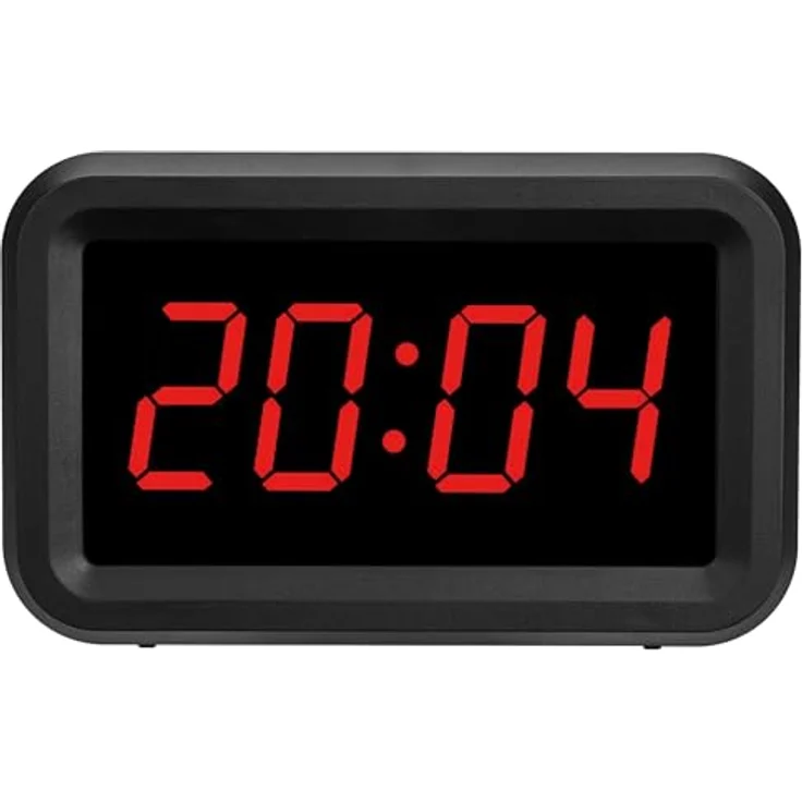 TFA Dostmann Digitaler Wecker 60.2038.01, hybrid LCD-LED, batteriebetrieben, Weckalarm mit Snooze-Funktion, 2 Helligkeitsstufen, dimmbar, schwarz – Bild 4