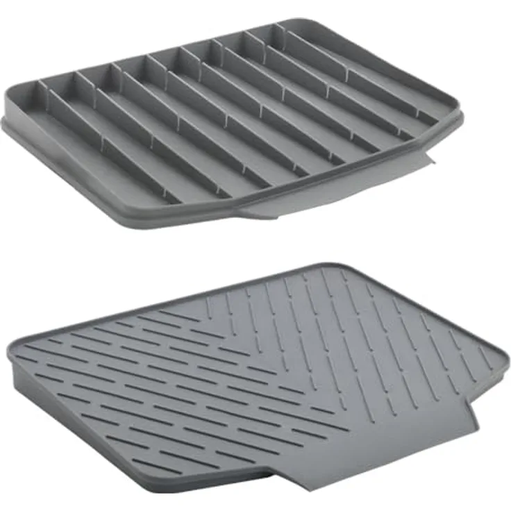 Metaltex Gravity-Duo Abtropfmatte, beidseitig nutzbar, rutschfest, 40x33cm, Schweizer Qualität