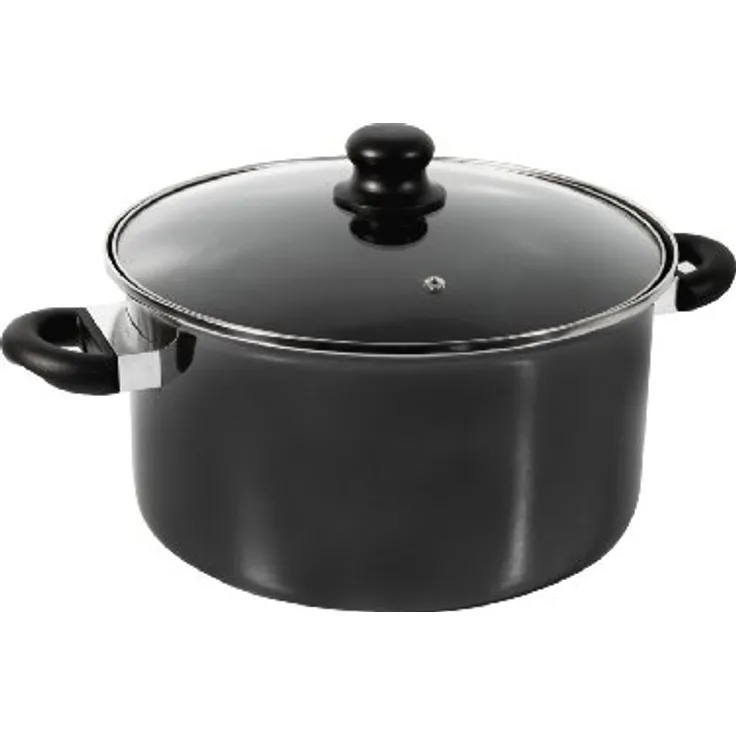 Crealys 510088 Kochtopf, beschichteter Stahl/Titan, Griff aus Bakelit, 28 cm