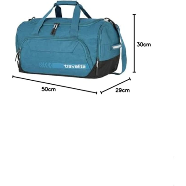Travelite Kick Off Weekender Reisetasche M, 50 cm, petrol, 100% Polyester – Bild 7