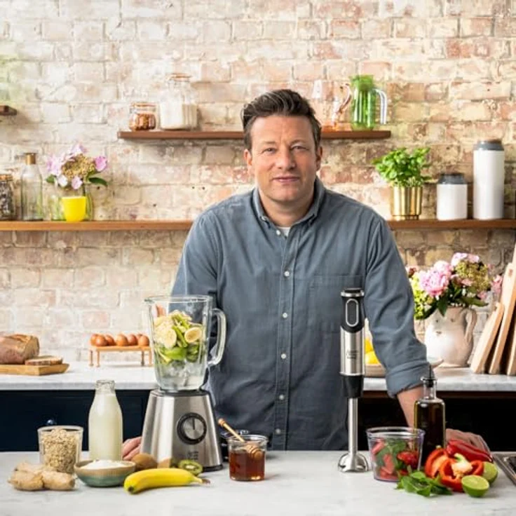 Tefal HB65JD Jamie Oliver Stabmixer, 1000 Watt, Edelstahl-Pürierstab, Zerkleinerer-Aufsatz, spülmaschinengeeignet – Bild 2