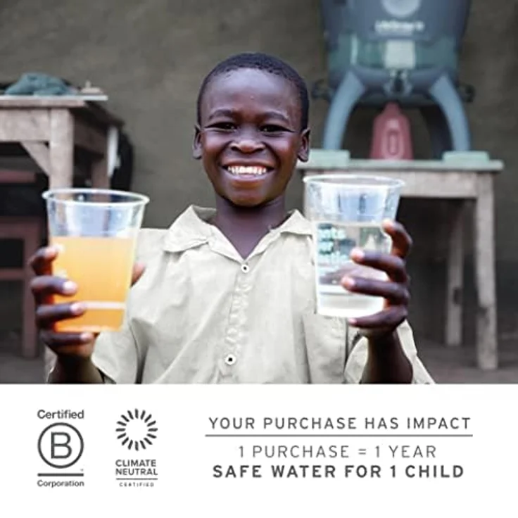 LifeStraw Peak Wasserfilter LSPSMEMRWW, ultrakompakt mit verbesserter Mikrofilterleistung, 0,2 Mikron, schützt vor 99,999999 % Bakterien und 99,999 % Mikroplastik, bis zu 2.000 Liter Filterleistung – Bild 6