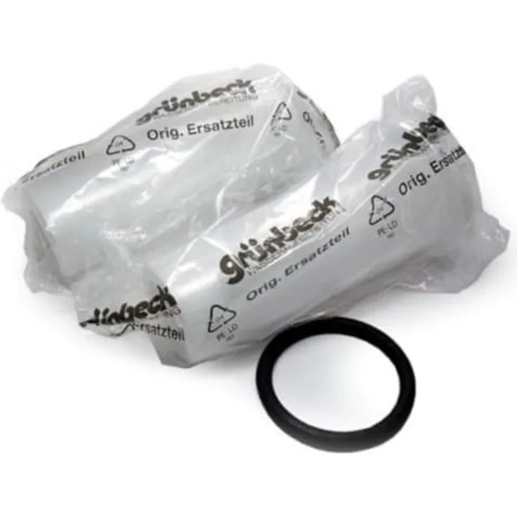 GRÜNBECK GENO-EFK 80 µm Filterkerzen Größe 1, Set aus 2 auswechselbaren Ersatzfiltern mit Schutzglocke für zuverlässige Trinkwasserfiltration