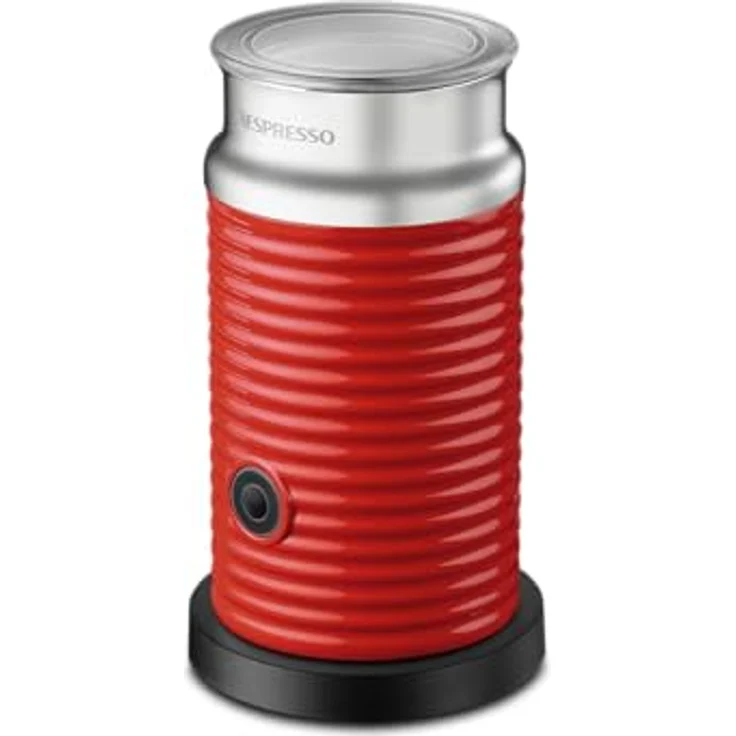 NESPRESSO Aeroccino3, Elektrischer Milchaufschäumer für 120 ml Milchschaum und 240 ml heiße Milch, Rot – Bild 1