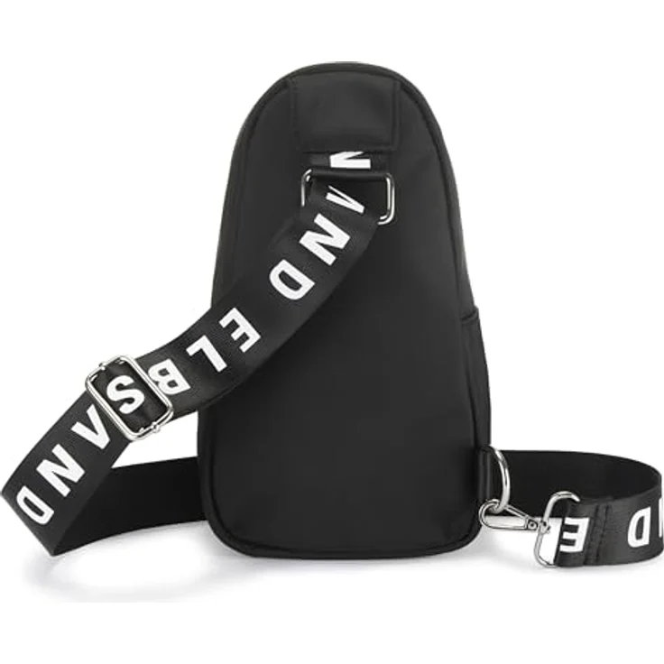 Elbsand Umhängetasche Mini Bag, kleiner Rucksack, Crossbody Bag, Schultertasche, vegan, modischer Logoprint, verstellbarer Riemen – Bild 4