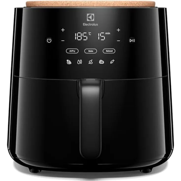 Electrolux EAF5B Luftfritteuse, 5 l mit voreingestellten Kochmethoden und Antihaftbeschichtung