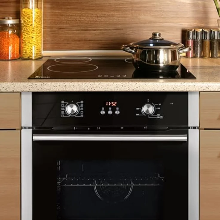 KKT KOLBE Autarkes Herdset SET8805CH5900RL, 60cm Einbaubackofen BO8805SS, 59cm Kochfeld CH5900RL, Grill, Heißluft, Energieeffizienzklasse A+, Automatik-Timer, Kindersicherung, Knebelbedienung – Bild 2