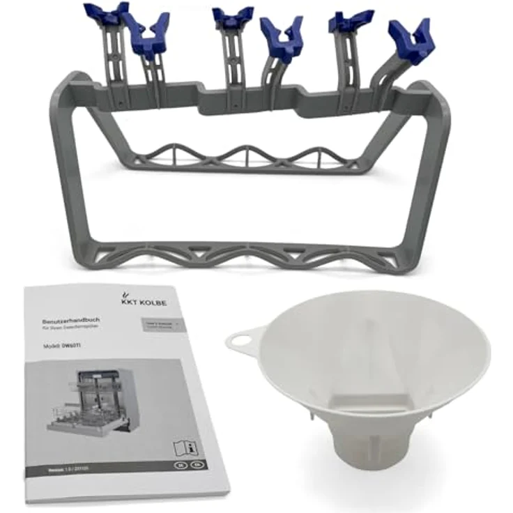 KKT KOLBE DW60TI, 60 cm teilintegrierbarer Geschirrspüler mit Besteckschublade, LED-Beleuchtung, automatischer Türöffnung, 7 Programmen für 14 Maßgedecke, Edelstahl – Bild 7