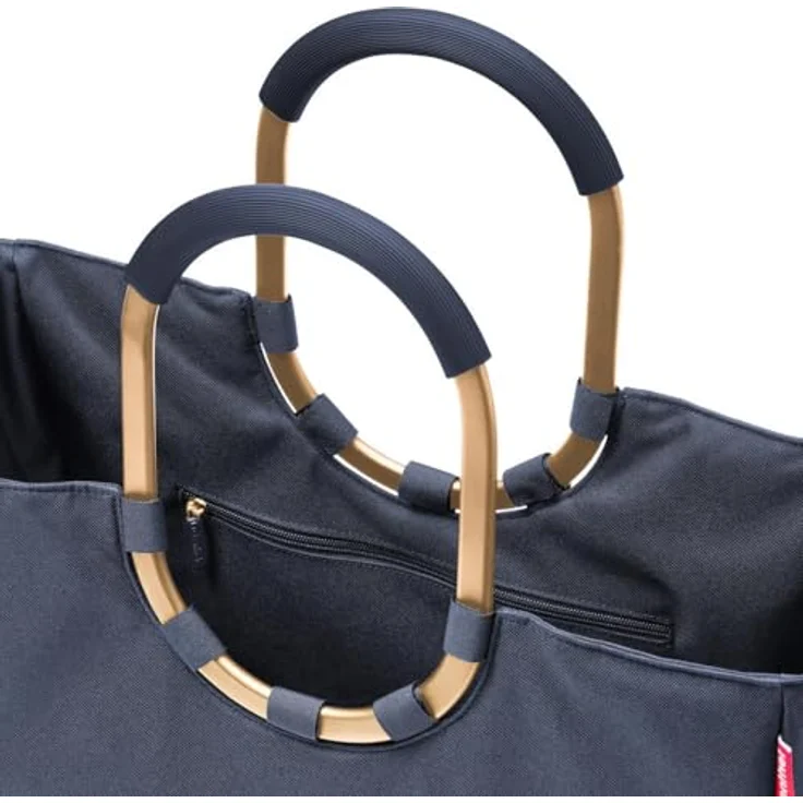 reisenthel Loopshopper L, Einkaufstasche 46 cm mit robustem Hauptfach und gepolsterten Tragegriffen, blau – Bild 3