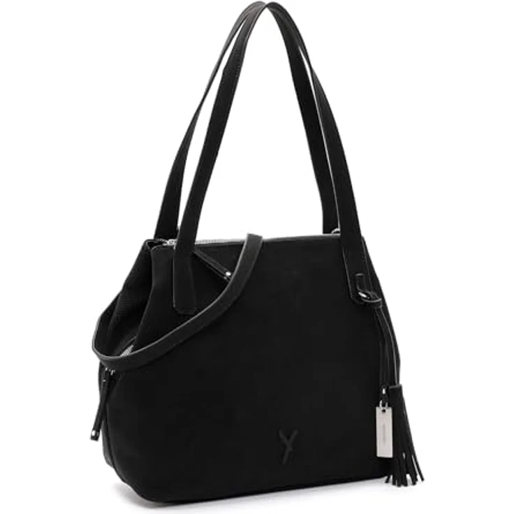 Suri Frey Shopper Romy, Handtasche aus Feinsynthetik mit Reißverschluss, Schwarz, 35 x 31 x 14 cm – Bild 8
