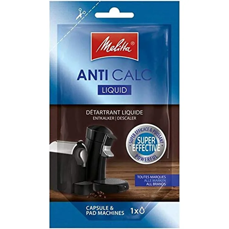 Melitta Flüssig-Entkalker für Kapsel- und Padmaschinen Anti Calc, 1 x 100ml