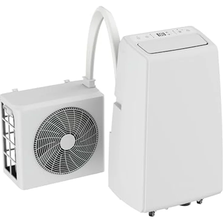 FM SOLAR Mobile Klimaanlage mit WiFi, 12.000 BTU, Heizung, für Räume bis 42 m², weiß – Bild 3