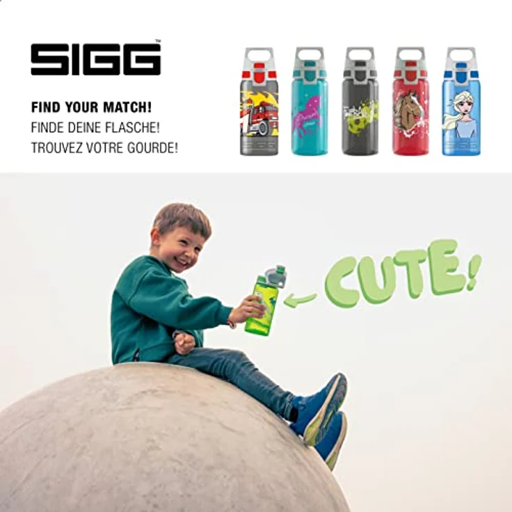 SIGG VIVA ONE Jurassica 0.5 L, BPA frei, Auslaufsicher, Co# tauglich – Bild 5