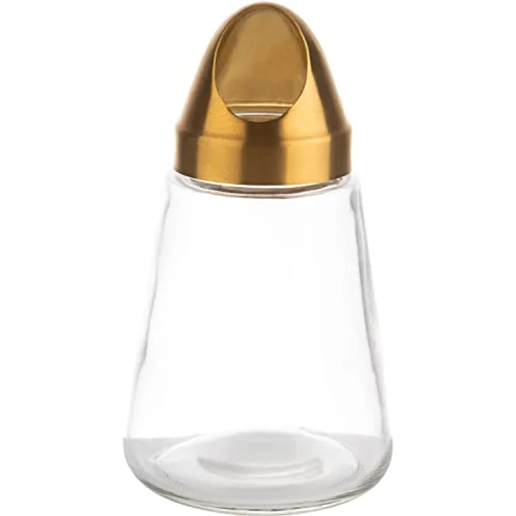 Assheuer + Pott APS 40516 Snackspender NOTOUCH, 350 ml, Glasbehälter mit Edelstahl-Schraubdeckel im Gold-Look – Bild 2