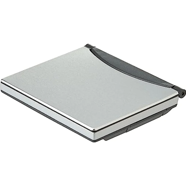 TFA Dostmann Digitaler Reisewecker, 98.1054, multifunktional, Timer und Stoppuhr, Datum, Wochentag und Temperatur, silber, L 73 x B 12 (63) x H 63 (58) mm – Bild 2