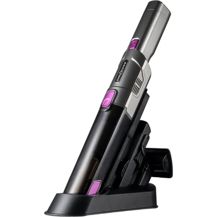 Bob Home FLEX CLEAN Akku-Handstaubsauger, 20 min Akkubetrieb, HEPA-Filter, 2 Saugmodi, schwarz-lila