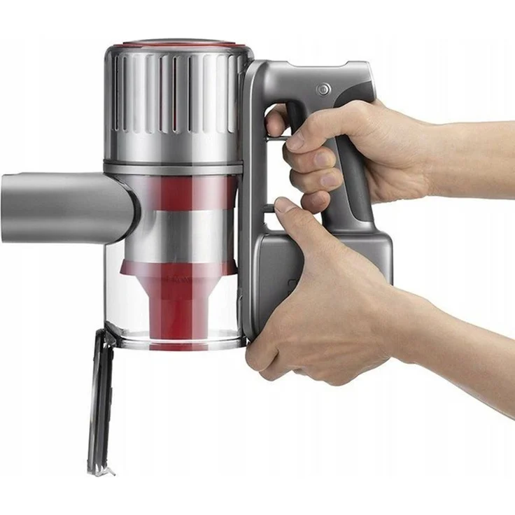Roborock H7 Handstaubsauger, 90 min Akkubetrieb, Zyklon-Technologie, grau-rot – Bild 4