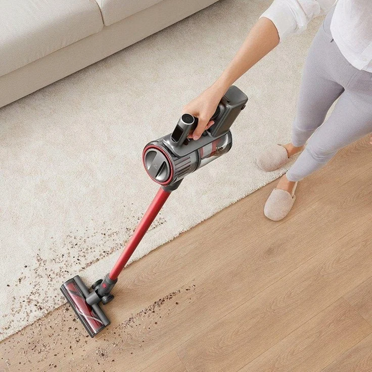 Roborock H7 Handstaubsauger, 90 min Akkubetrieb, Zyklon-Technologie, grau-rot – Bild 6