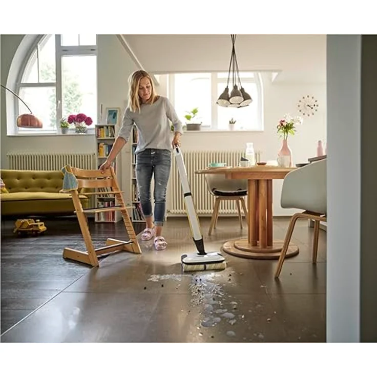 Kärcher FC 7 Cordless Plus Stone, Akku-Hartbodenreiniger mit 4-Walzen-Technologie und Boost-Funktion, bis zu 175 m² Fläche, automatisches Befeuchten – Bild 4
