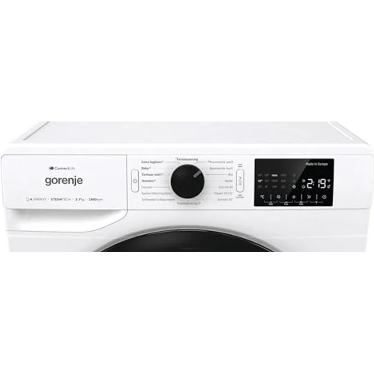 Gorenje WPNEI74A1TS, Waschmaschine mit 7 kg Fassungsvermögen, ConnectLife, 15 Programme, A-Energieeffizienz, Nachlegefunktion, weiß – Bild 6