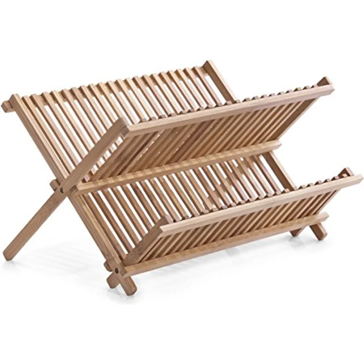 Zeller 25341 Tellerabtropfständer 42 x 34 x 25 cm, Bamboo – Bild 3