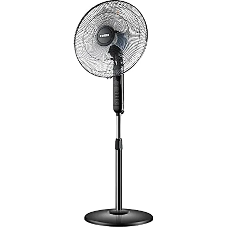 Noveen F450 Standventilator, 40 cm, 45 W, höhenverstellbar, 3 Geschwindigkeitsstufen