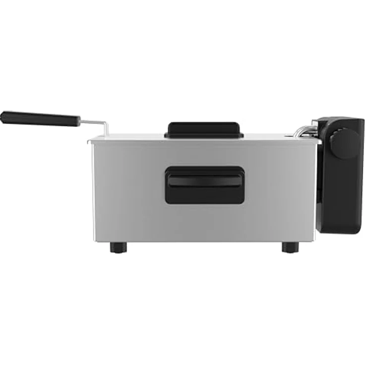 EMERIO DF-132653, 3.0L Öl-Fritteuse mit Kaltzonen Technologie, 2000 W, Edelstahl, PFAS-frei, einstellbarer Thermostat, einfache Reinigung – Bild 4