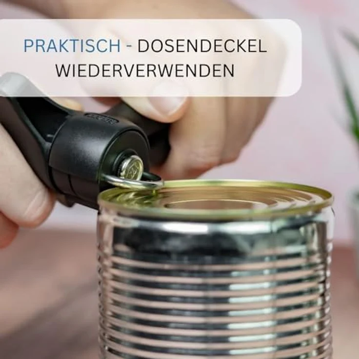 Westmark Sicherheitdosenöffner, Länge: 17,5 cm, Kunststoff-Edelstahl, Klu 2, Schwarz, 10382260 – Bild 3