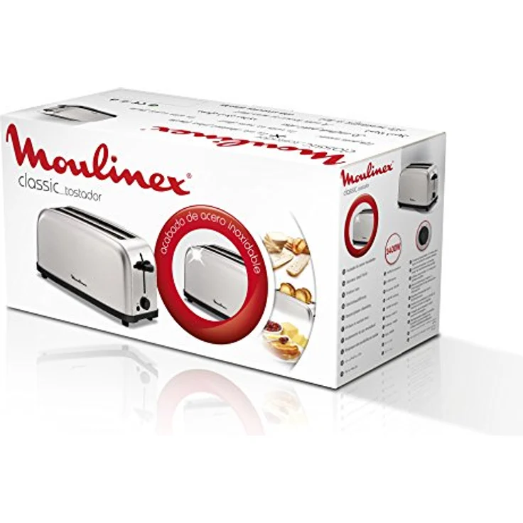 Moulinex Classic 2 Reb ? Toaster, Leistung 1400 W, Edelstahl, Grau – Bild 8