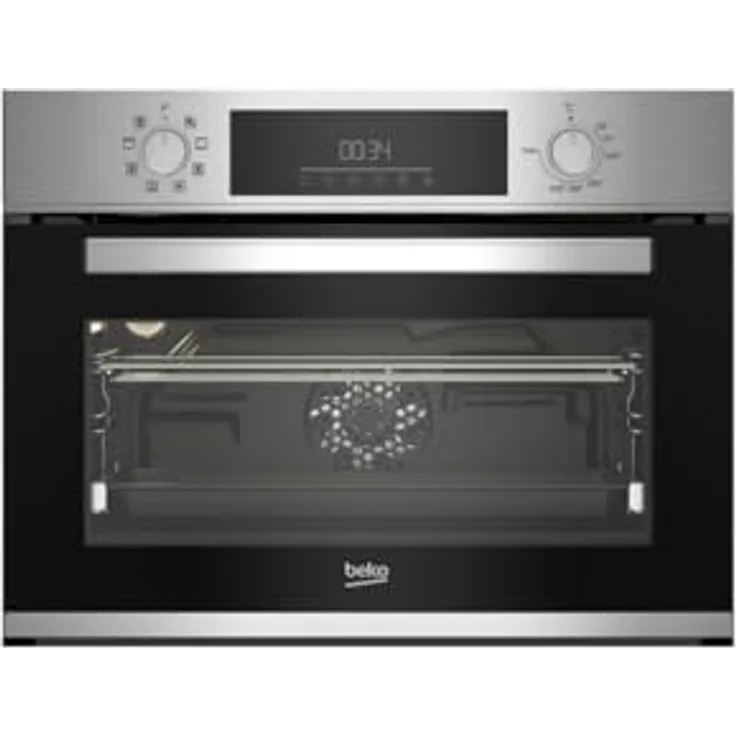 Beko BBCM12300X, Multifunktionsherd mit 48 L Garraum, Energieeffizienzklasse A, digitale Steuerung und Dampfreinigung