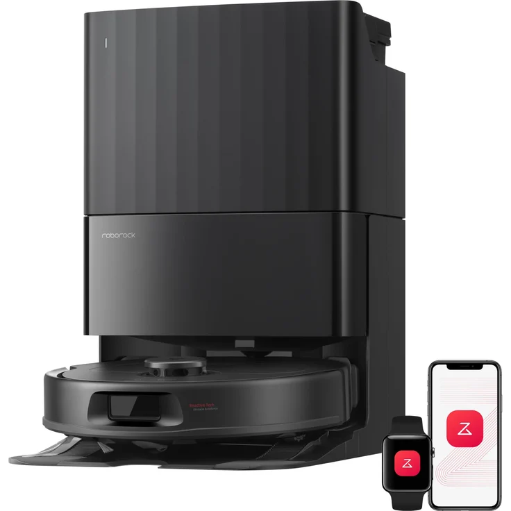 Roborock Qrevo S Pro, Staubsauger Roboter mit Wischfunktion, 18.500 Pa Saugkraft, Anti-Tangle System, 75 °C Heißwasser-Moppwäsche, Multifunktions-Dockingstation