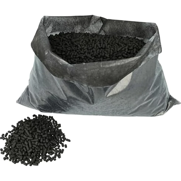 vhbw Aktivkohle Pellets Nachfüllpack 2,5 kg, kompatibel mit Berbel BKF 83 DL/DLP, 3-4 mm Durchmesser, schwarz – Bild 4