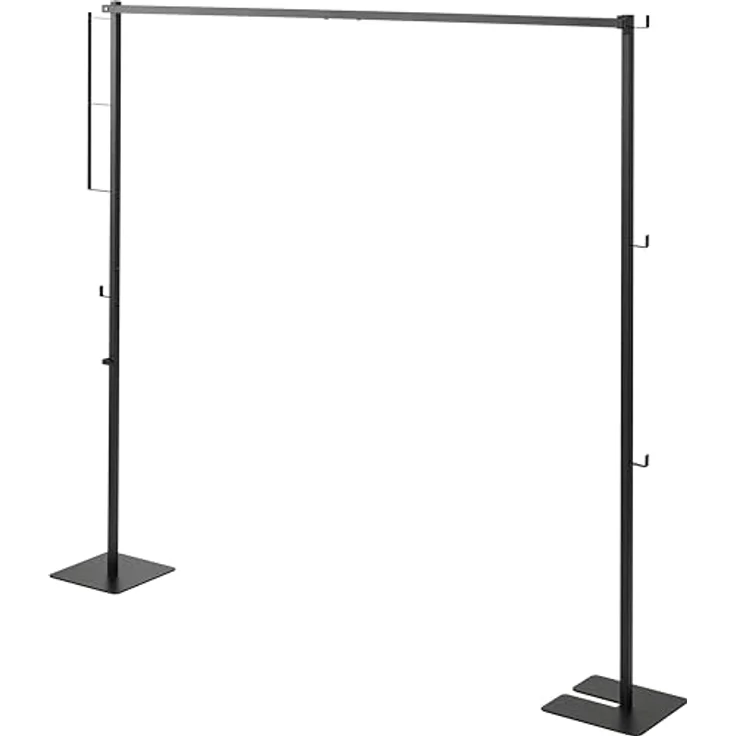 YAMAZAKI 6620 Tower Klappbarer Wäscheständer für den Innenbereich, schwarz, Stahl/Polypropylen, minimalistisch, 175 x 25 x 160 cm – Bild 1