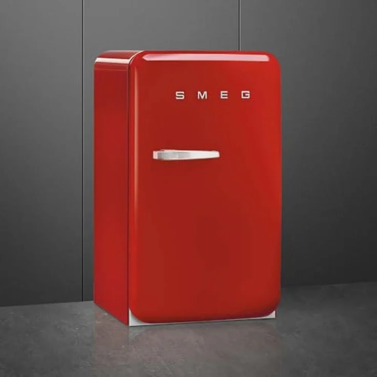 SMEG FAB10RRD6, Stand-Kühlschrank 50s Style, Rot, 122 l Gesamtinhalt, Rechtsanschlag – Bild 3