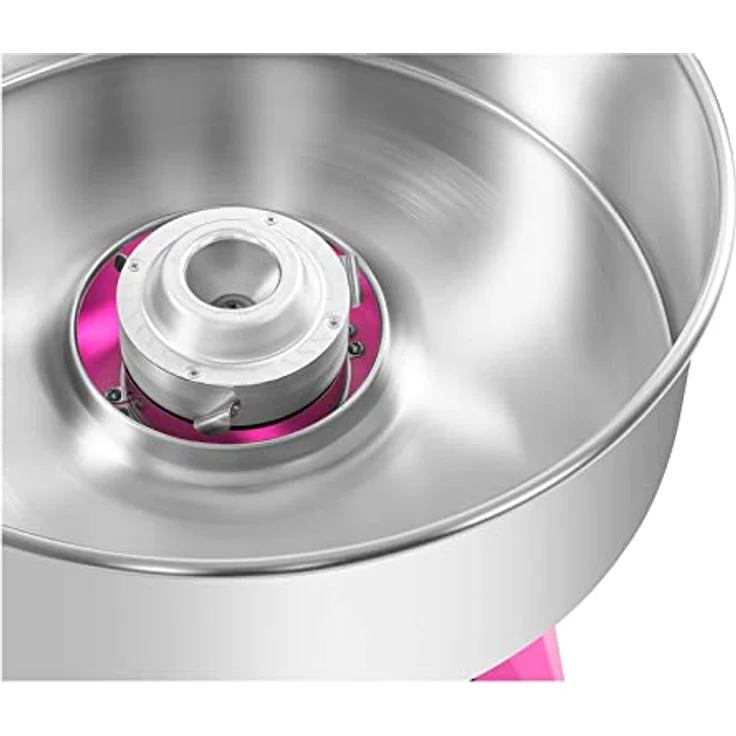 Royal Catering RCZK-1030-W-R Zuckerwattemaschine Profi Zuckerwatte Automat (1030 W, 1 Portion / 30 s, Ø 52 cm) Rosa – Bild 5