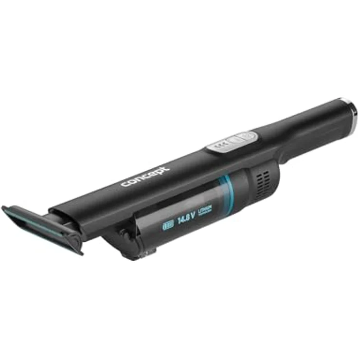 Concept Hausgeräte VP4500, Kabelloser Staubsauger, 180 W, 0.2 liters, Schwarz/Blau, 2 Saugstufen – Bild 3
