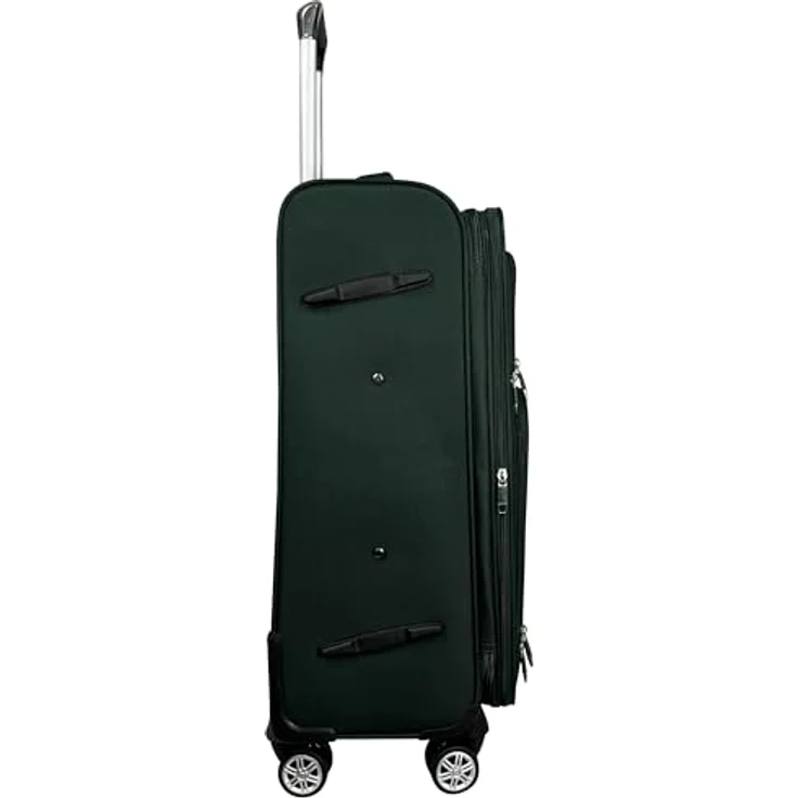 MY TRAVEL BAG Koffer Großer Koffer (75cm) Smaragdgrün, Handgepäck mit Zwillingsrollen, erweiterbar, ultraleicht – Bild 5