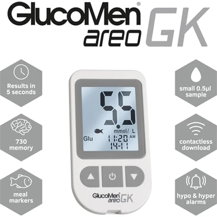 Glucomen areo GK Blutzucker- u.ß-Keton Set mmol/l 1 St Gerät – Bild 2