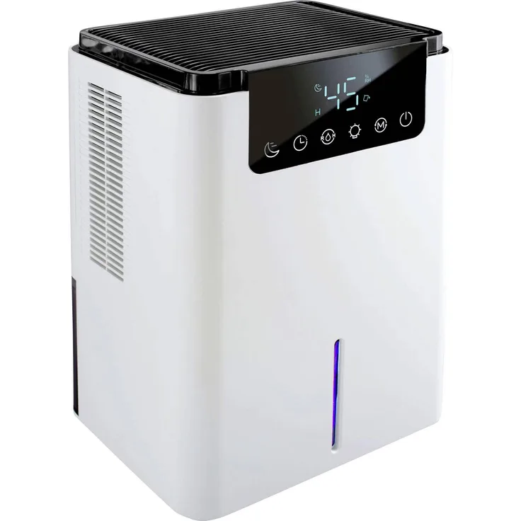 X4-LIFE X4 Life D2 Luftentfeuchter, 700 ml/Tag Entfeuchtungsleistung, mit 2 Liter Wasserbehälter, Timer und leise im Ruhemodus