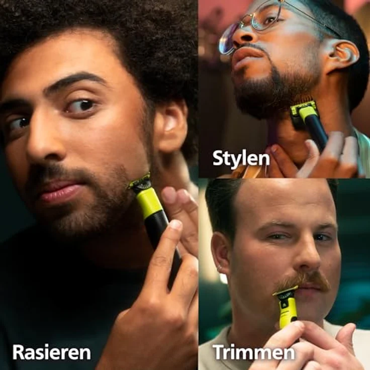Philips Elektrorasierer OneBlade Face & Body QP4631/65, 360-Grad-Klinge, inkl. verstellbarem 5-in-1 Kammaufsatz – Bild 3